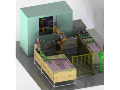加工中心上下料机器人工作站